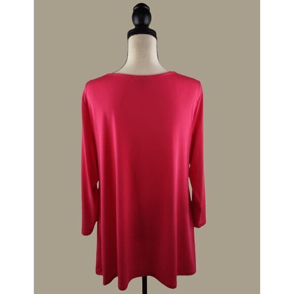 Alfani Twist Front Pink Tunic Blouse Size 2X - Picture 2 of 6